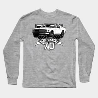 70 Mustang Fastback Long Sleeve T-Shirt